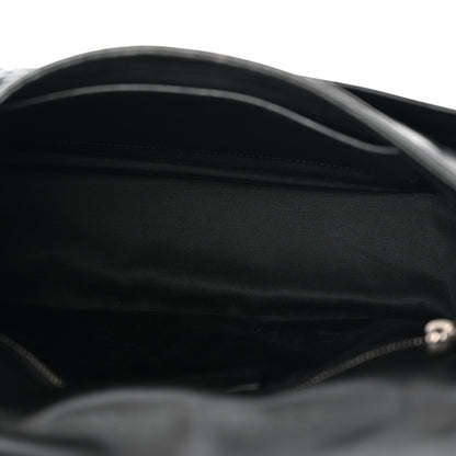 Saint Laurent Crinkled Calfskin Monogram Medium Niki Chain Satchel Black 7 of 11