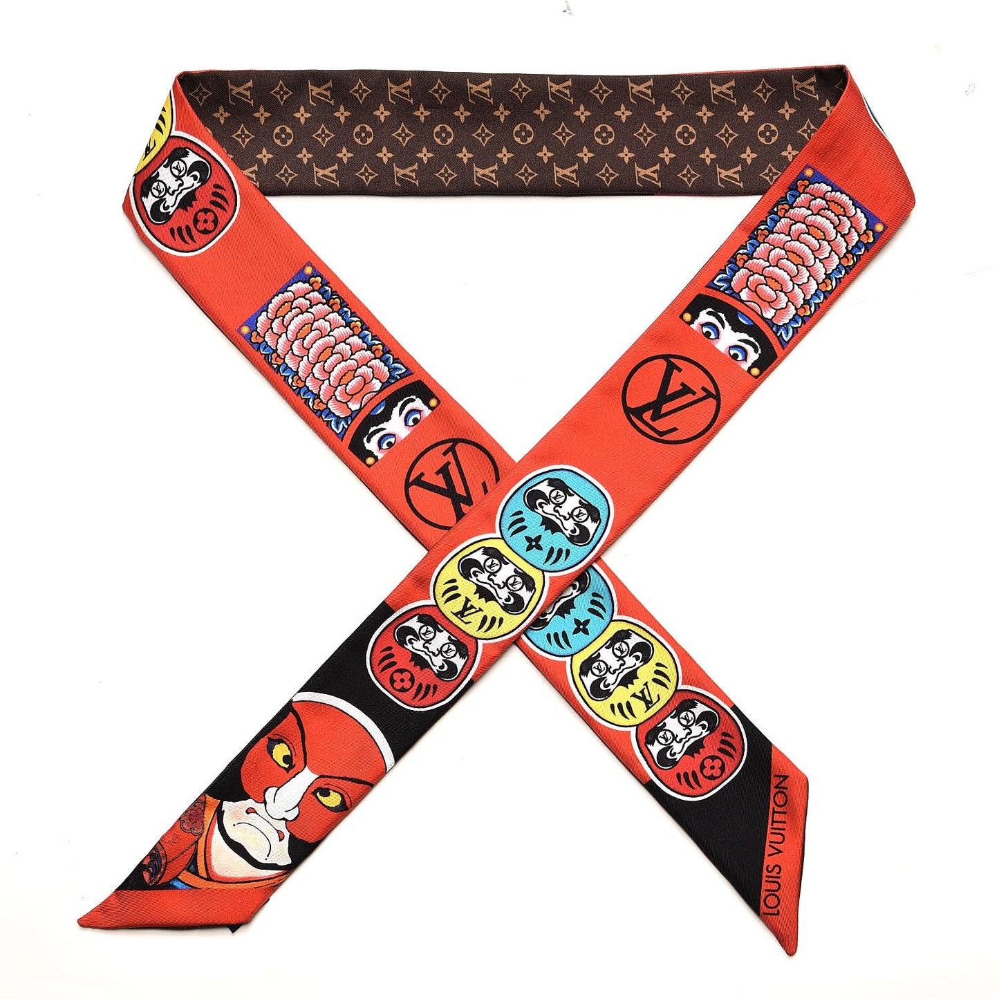 Silk Monogram Kabuki Stickers BB Bandeau Black