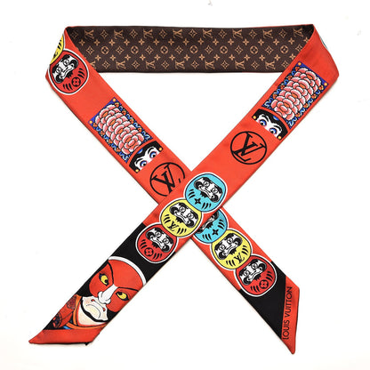 Louis Vuitton Silk Monogram Kabuki Stickers BB Bandeau Black 1 of 5