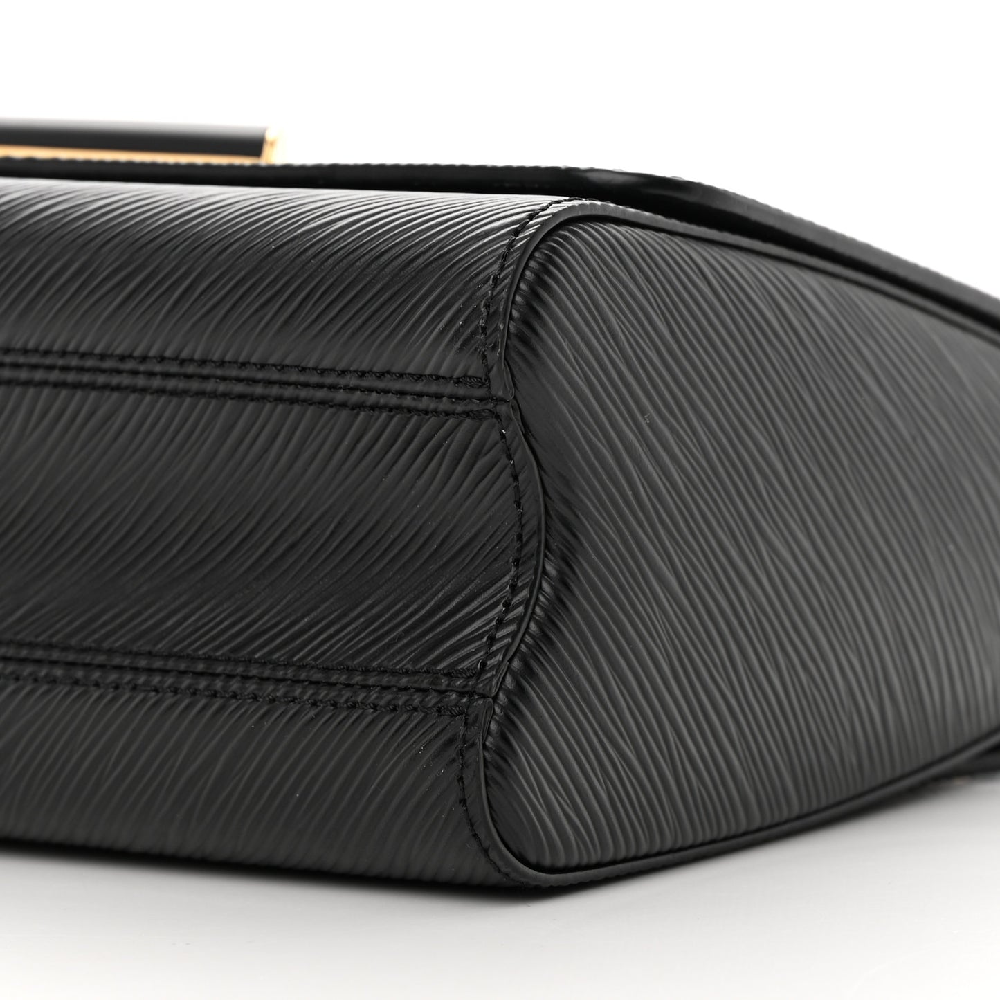 Epi Twist Braided Strap Shoulder Bag MM Black