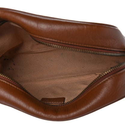 Gucci Glazed Calfskin Matelasse Diagonal Small GG Marmont Chain Shoulder Bag Cuir 5 of 14