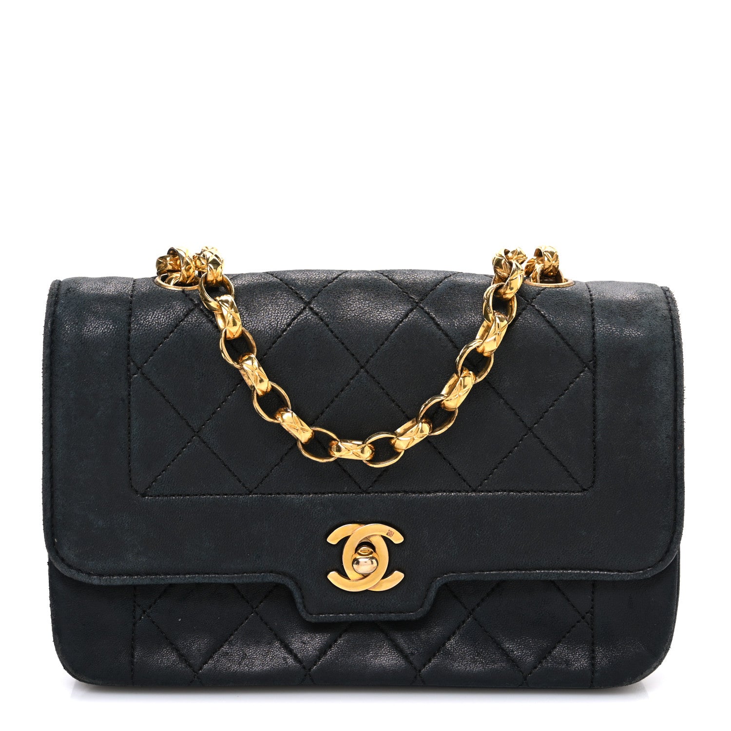 Chanel Lambskin Quilted Mini Bijoux Diana Flap Black 1 of 12