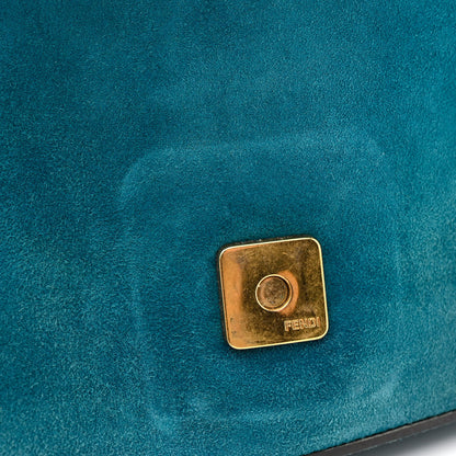 Fendi Chamois Mini Baguette Ottanio 11 of 14