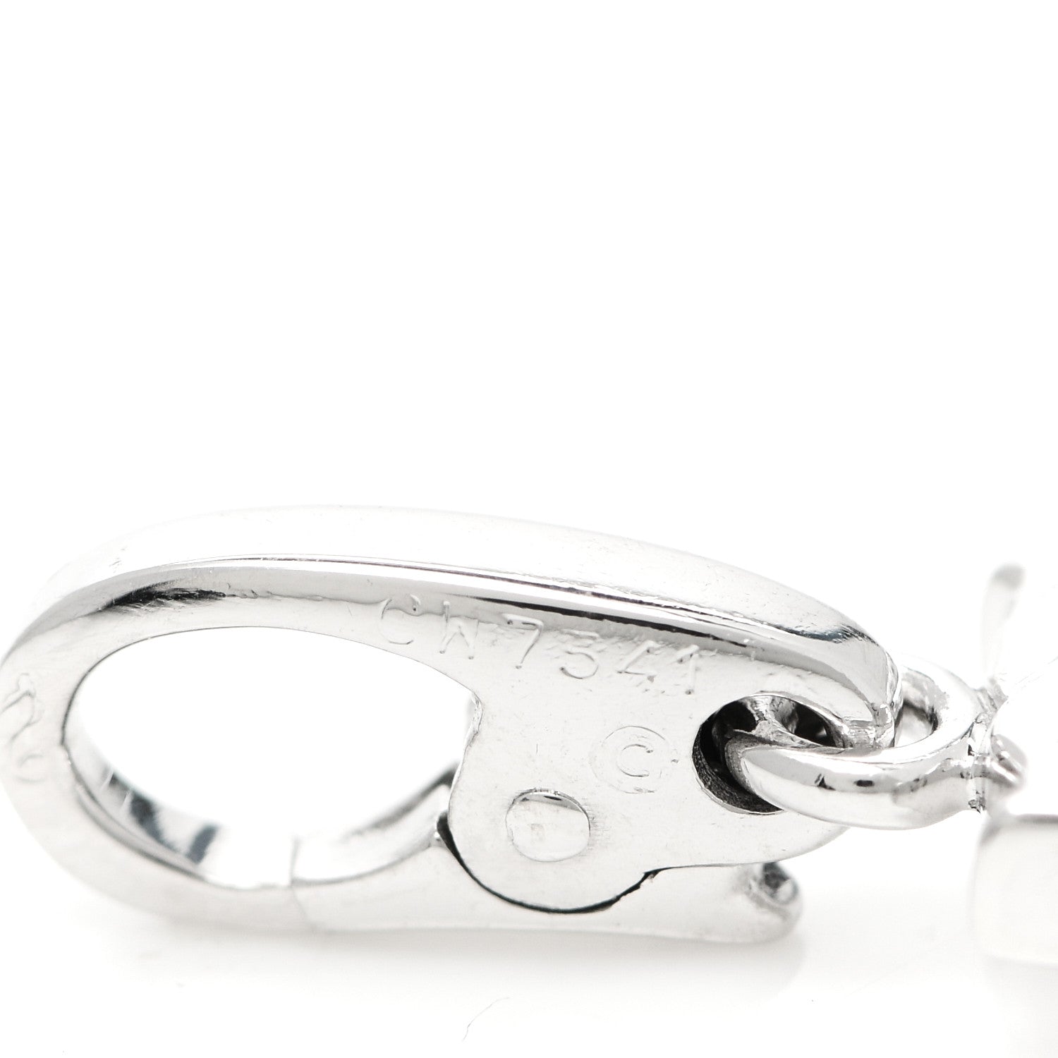 Cartier 18K White Gold Logo Charm 4 of 4