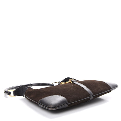 Gucci Suede Small Jackie O Hobo Dark Brown 3 of 14