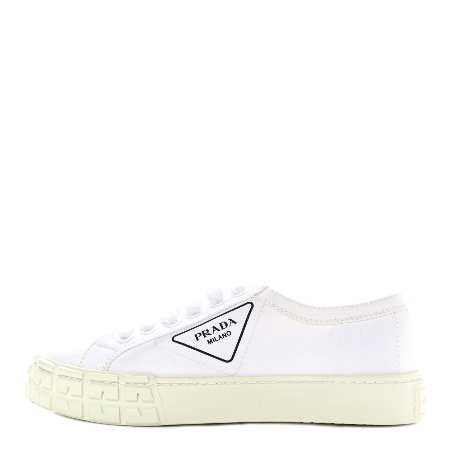 Gabardine Triangle Logo Wheel 35mm Sneakers 38 White