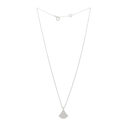 Bulgari 18K White Gold Diamond Divas' Dream Pave Necklace 3 of 7