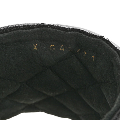 Chanel Lambskin Quilted Chain CC Sandals 40 Black 8 of 15