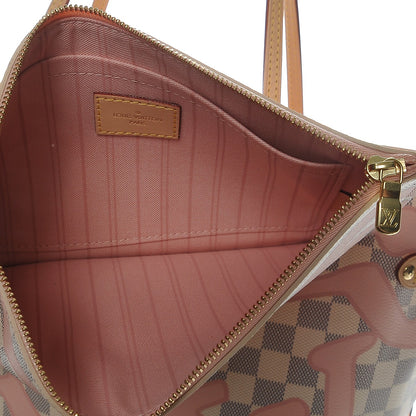 Louis Vuitton Damier Azur Tahitienne Neverfull MM 9 of 9