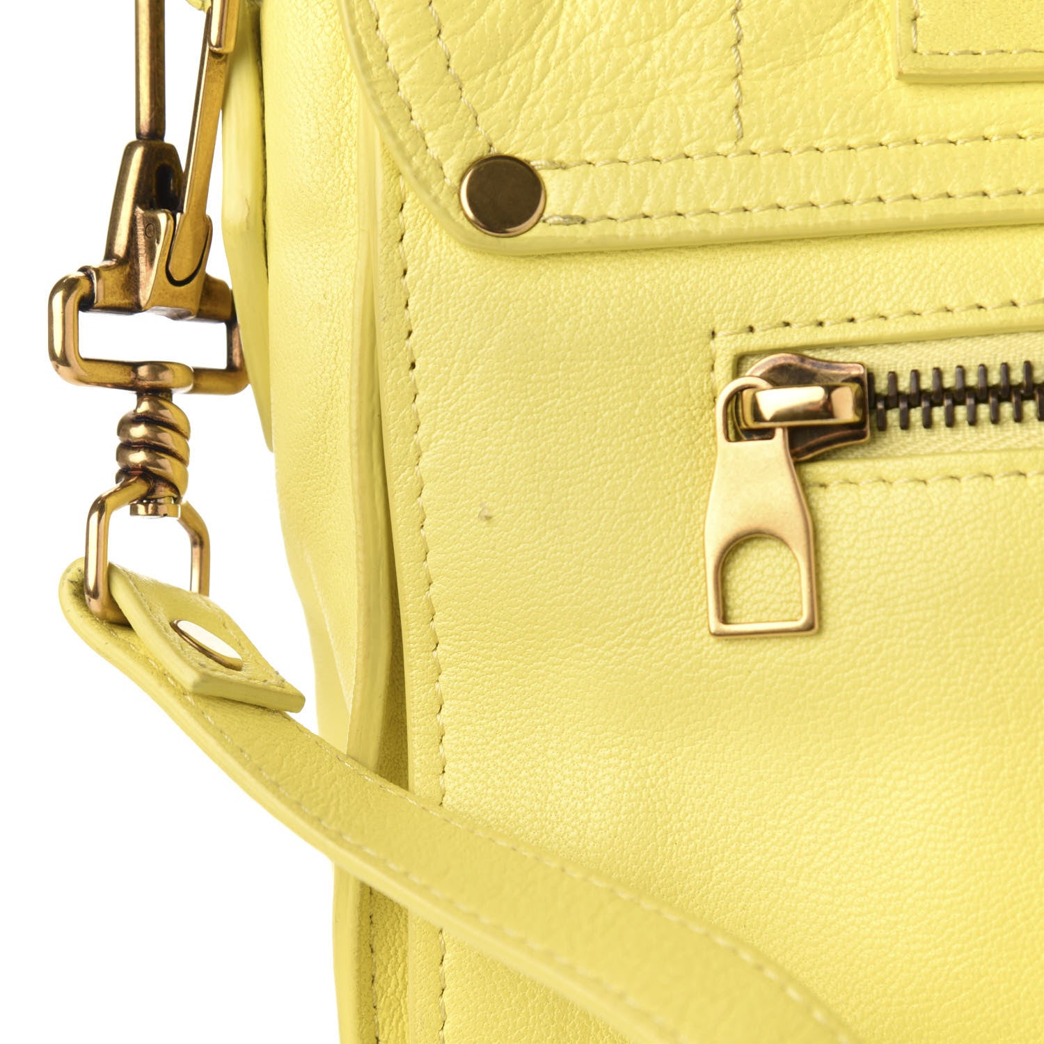 Proenza Schouler Lambskin PS1 Medium Satchel Sunshine 14 of 15