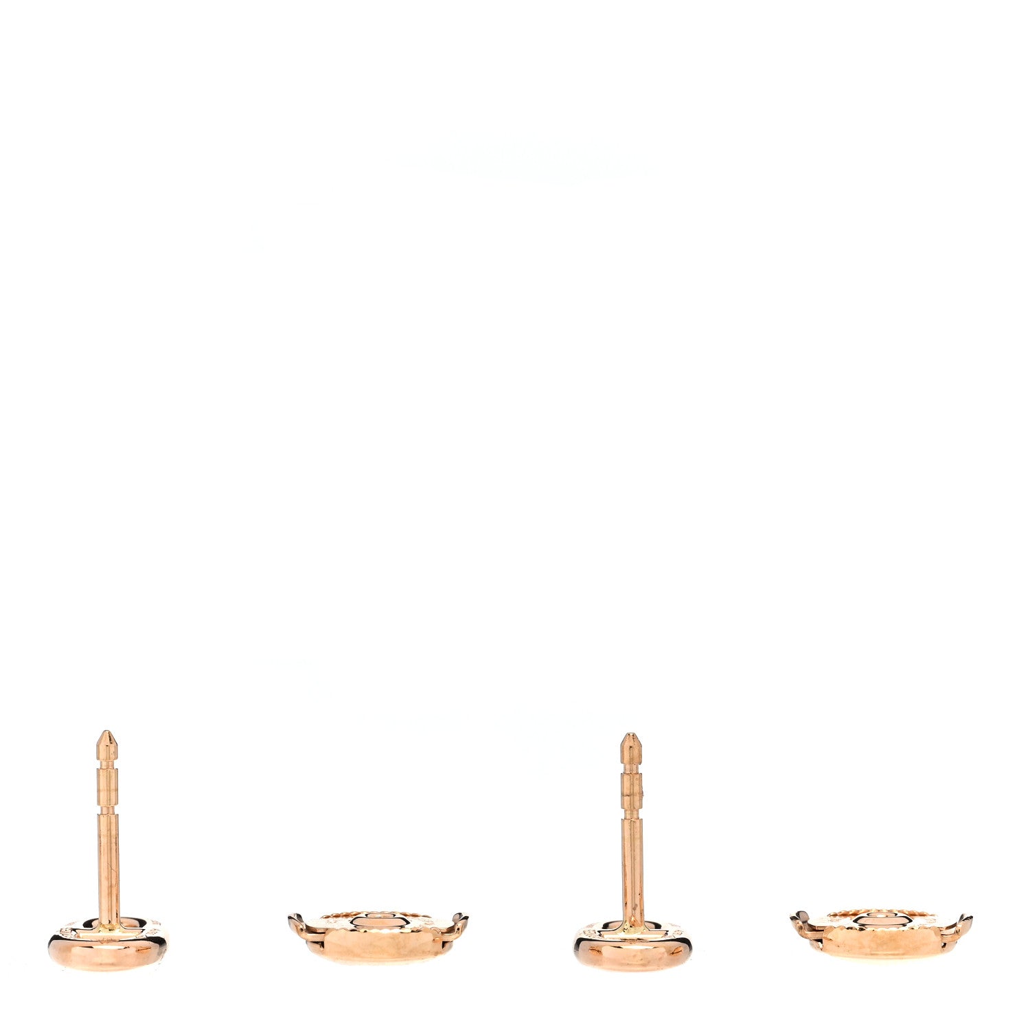 Hermes 18K Rose Gold TPM Farandole Stud Earrings 3 of 5