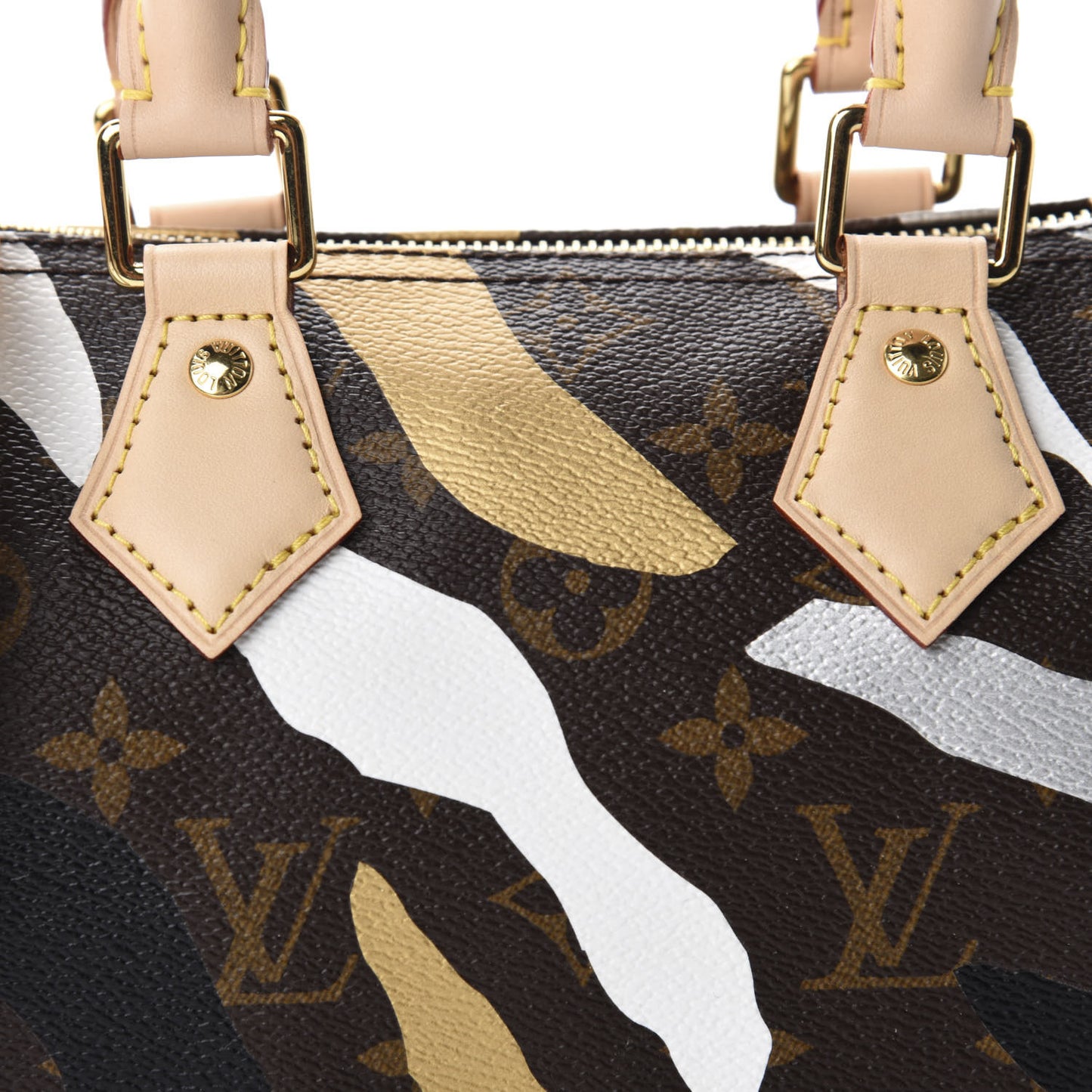 X LOL Monogram Speedy BB Gold Silver