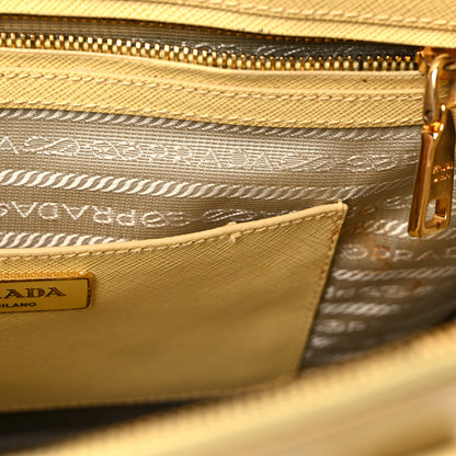 Prada Saffiano Medium Galleria Double Zip Tote Ginestra 11 of 19