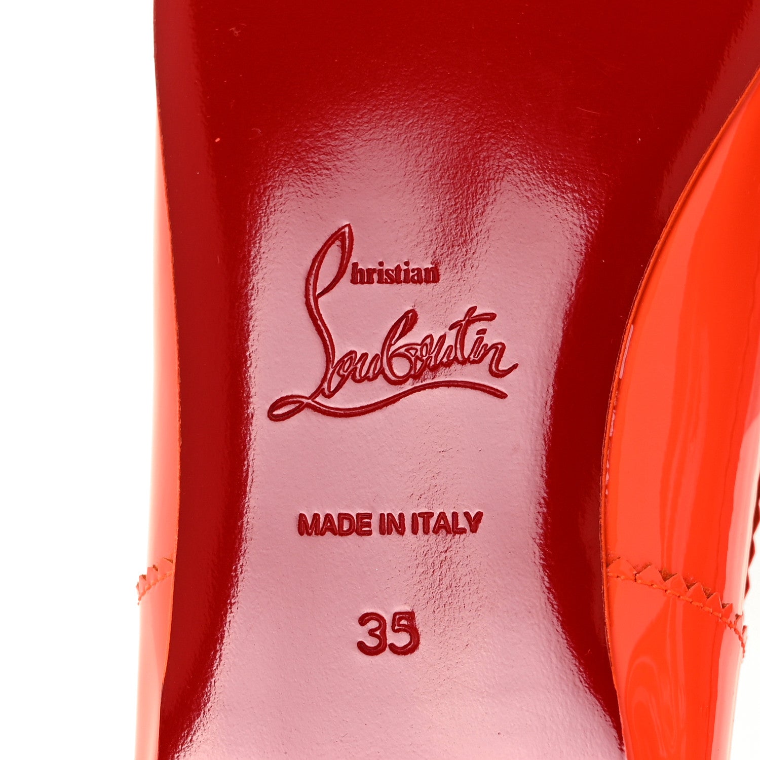 Christian Louboutin Patent Mamadrague Flats 35 Sunrise 5 of 8