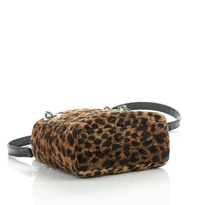 Christian Dior Velvet Leopard Print Mini Lady Dior 4 of 7