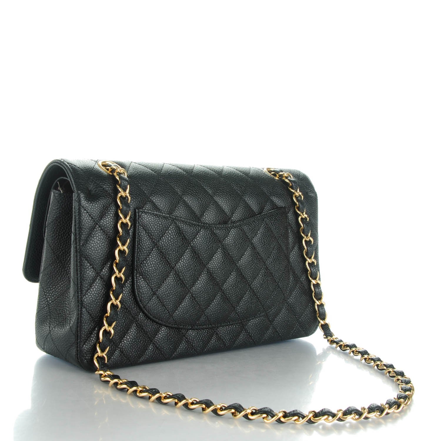 Chanel Caviar Quilted Medium Double Flap Black 3 of 8