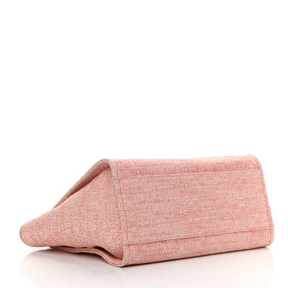 Chanel Canvas Medium Deauville Tote Pink 4 of 10