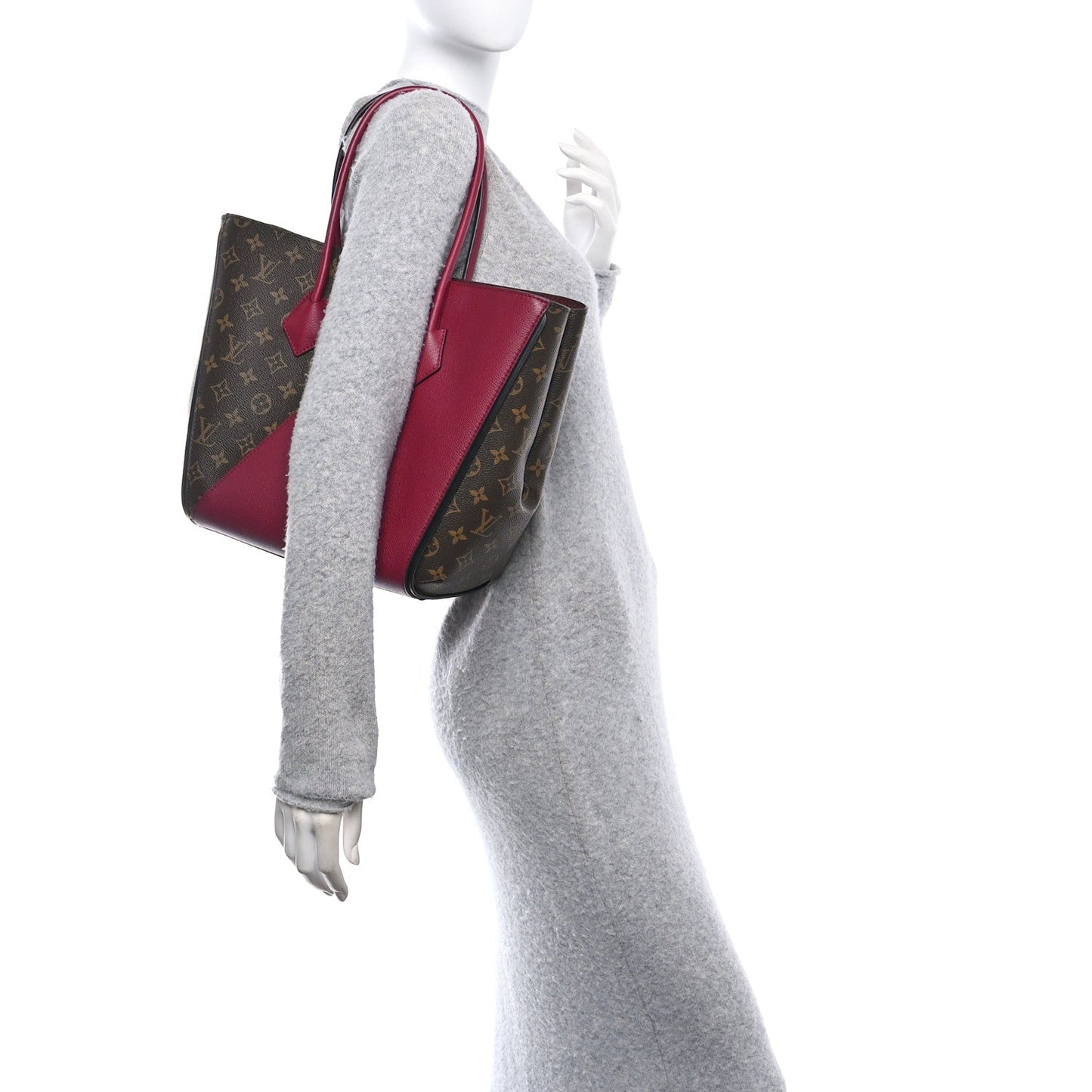 Calfskin Monogram Kimono Tote Grape
