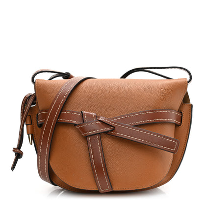 Loewe Grained Calfskin Small Gate Crossbody Bag Caramel Pecan 1 of 12