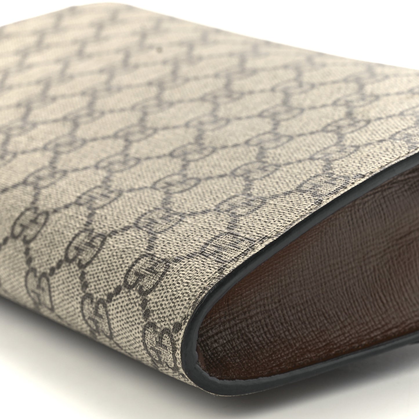 GG Supreme Monogram Azalea Calfskin Web Small Horsebit 1955 Crossbody Bag Beige Ebony Brown Sugar