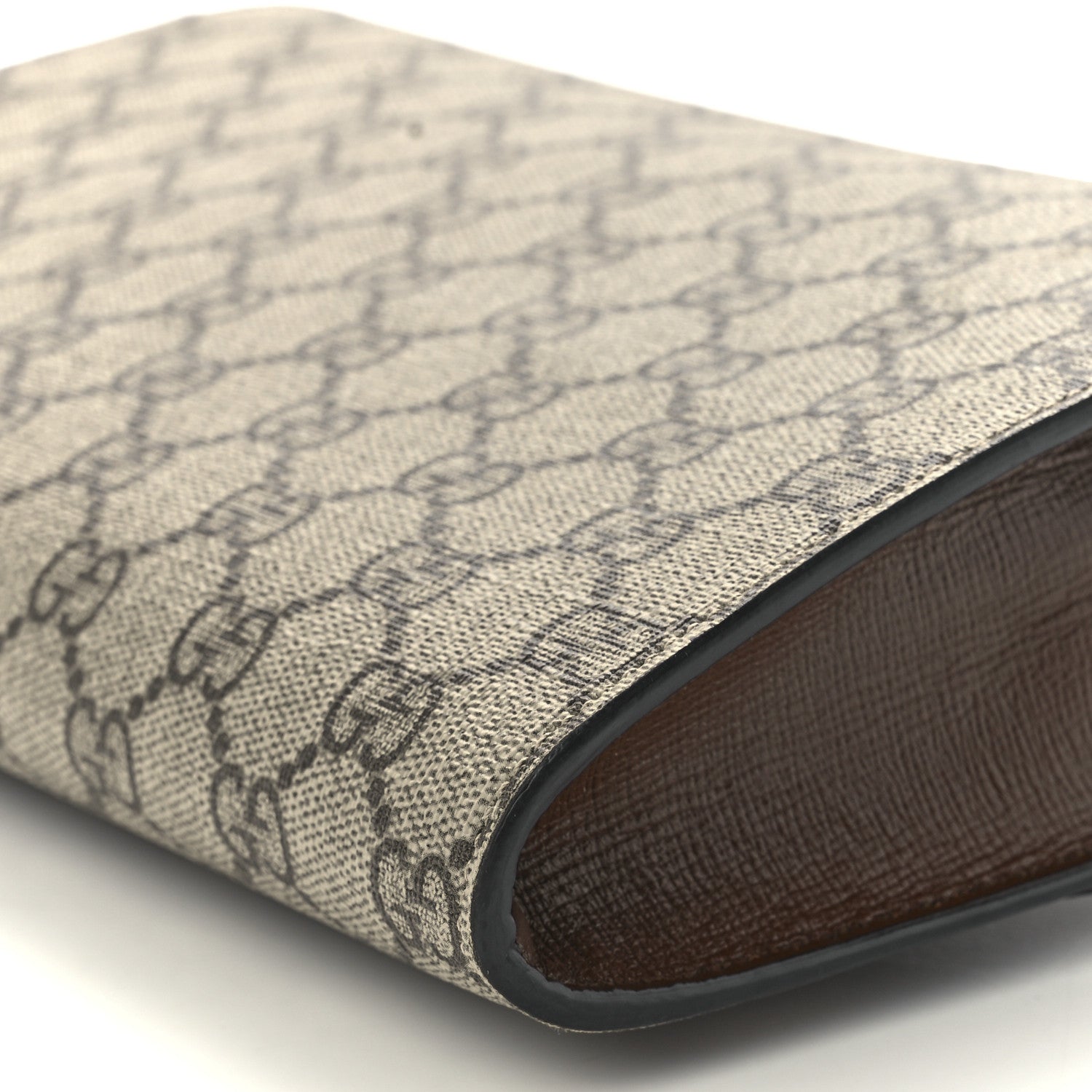 Gucci GG Supreme Monogram Azalea Calfskin Web Small Horsebit 1955 Crossbody Bag Beige Ebony Brown Sugar 11 of 12