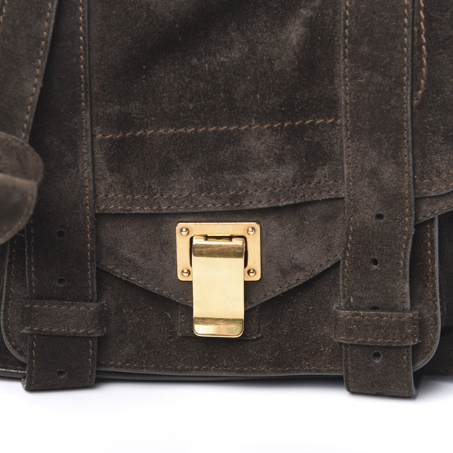 Proenza Schouler Suede PS1 Mini Pouch Messenger Bag Pepe 9 of 9