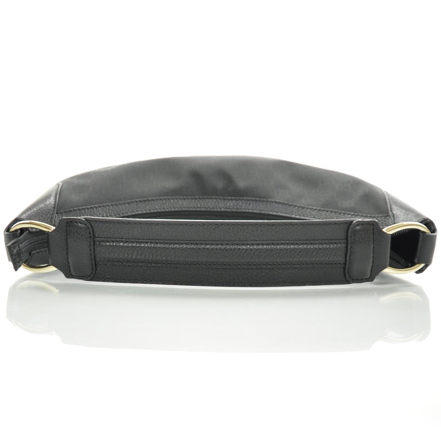 Nylon Monogram Half Moon Hobo Black