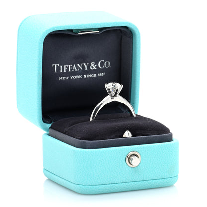 Tiffany Platinum Diamond 1.01ct Solitaire Engagement Ring 56 7.5 5 of 5