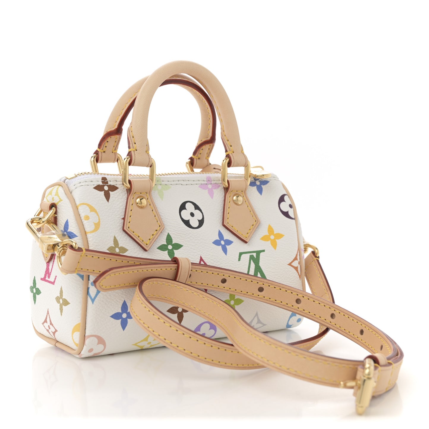 LV X TM Monogram Multicolor Nano Speedy White