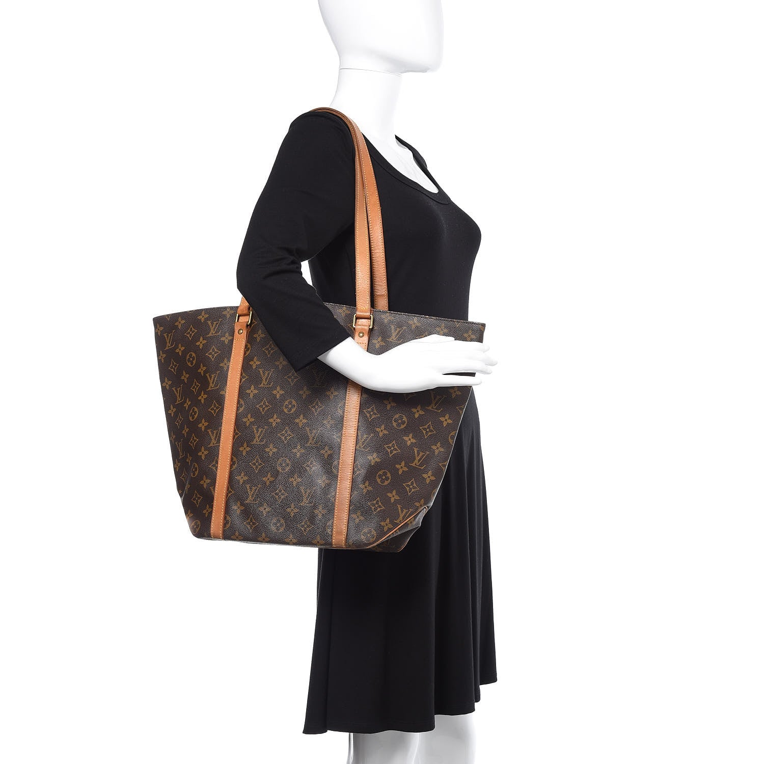 Louis Vuitton Monogram Sac Shopping Tote 2 of 26