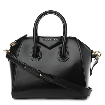 Givenchy Shiny Lord Calfskin Mini Antigona Black 1 of 12