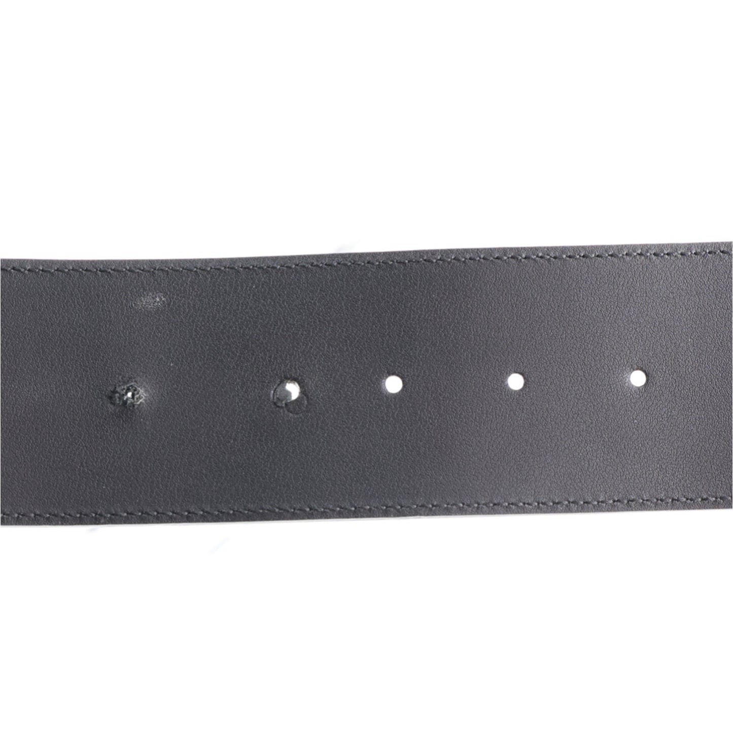Calfskin Crystal Double G 55mm Belt 80 32 Black
