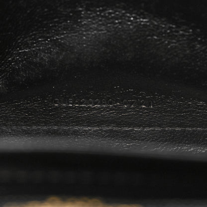 Saint Laurent Grain De Poudre Mixed Matelasse Triquilt Monogram Chain Wallet Black 8 of 12