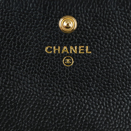 Chanel Caviar Quilted Boy Flap Wallet Black 6 of 8