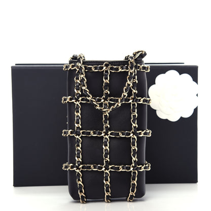 Chanel Lambskin Tech Me Out Clutch With Chain Black 12 of 12