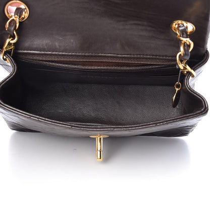 Chanel Lambskin Quilted Mini Square Flap Brown 5 of 16