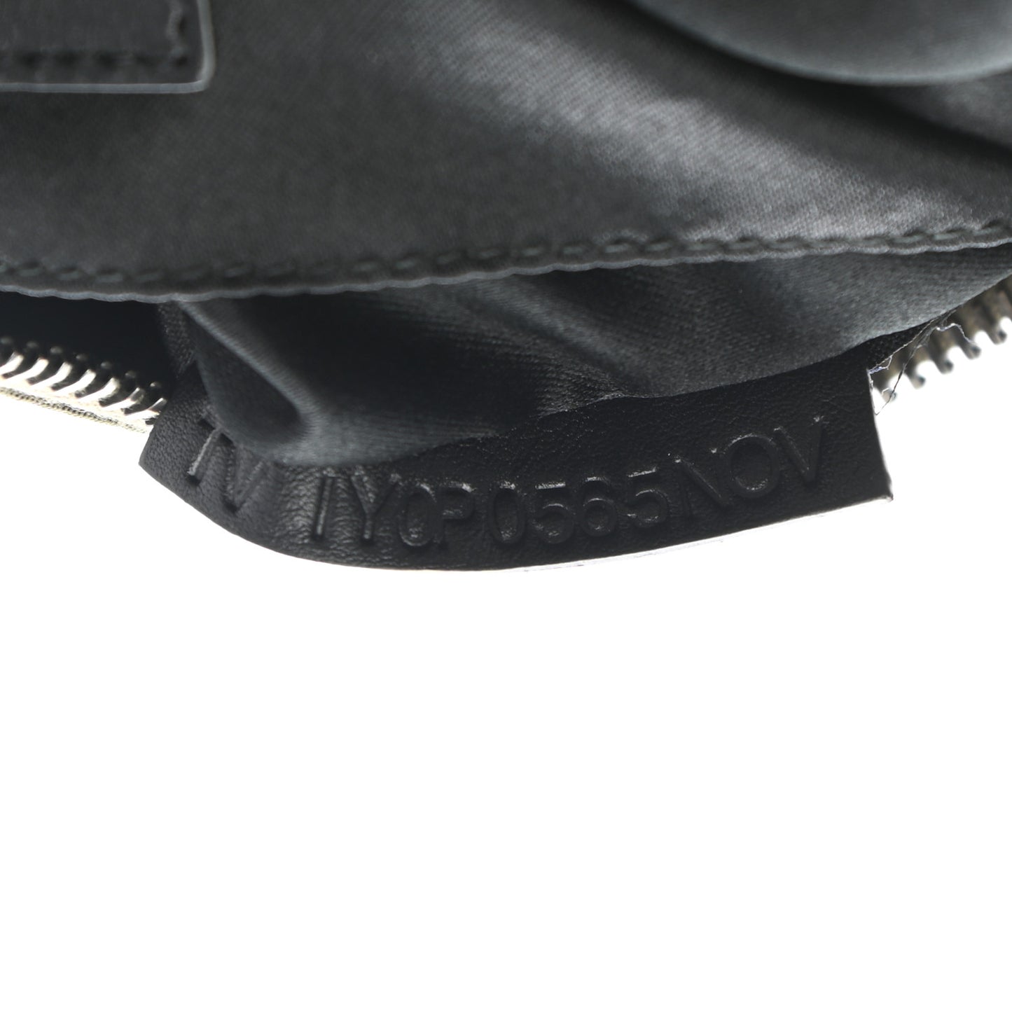 Nylon Rockstud Zip Pouch Army Green