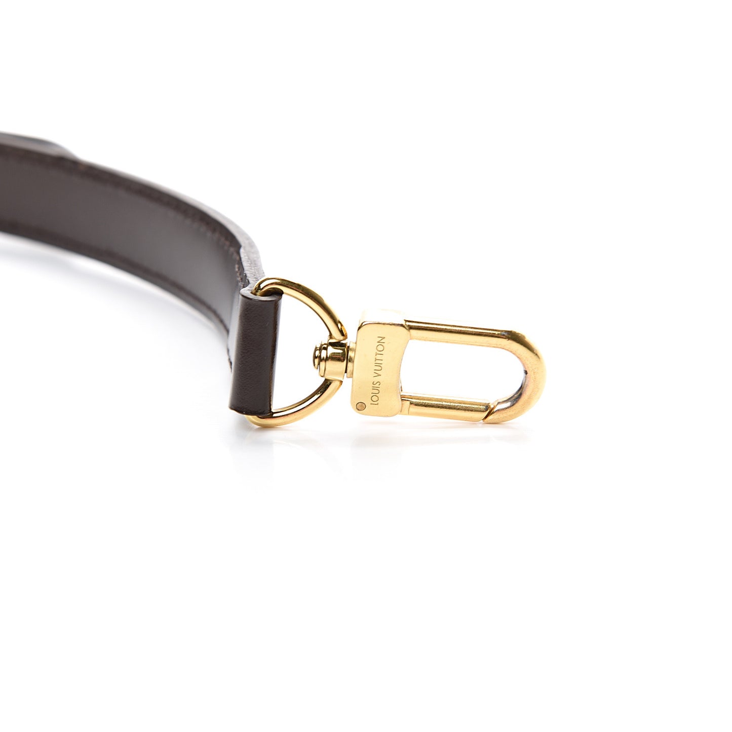 Calfskin Adjustable Speedy Bandouliere Shoulder Strap Brown