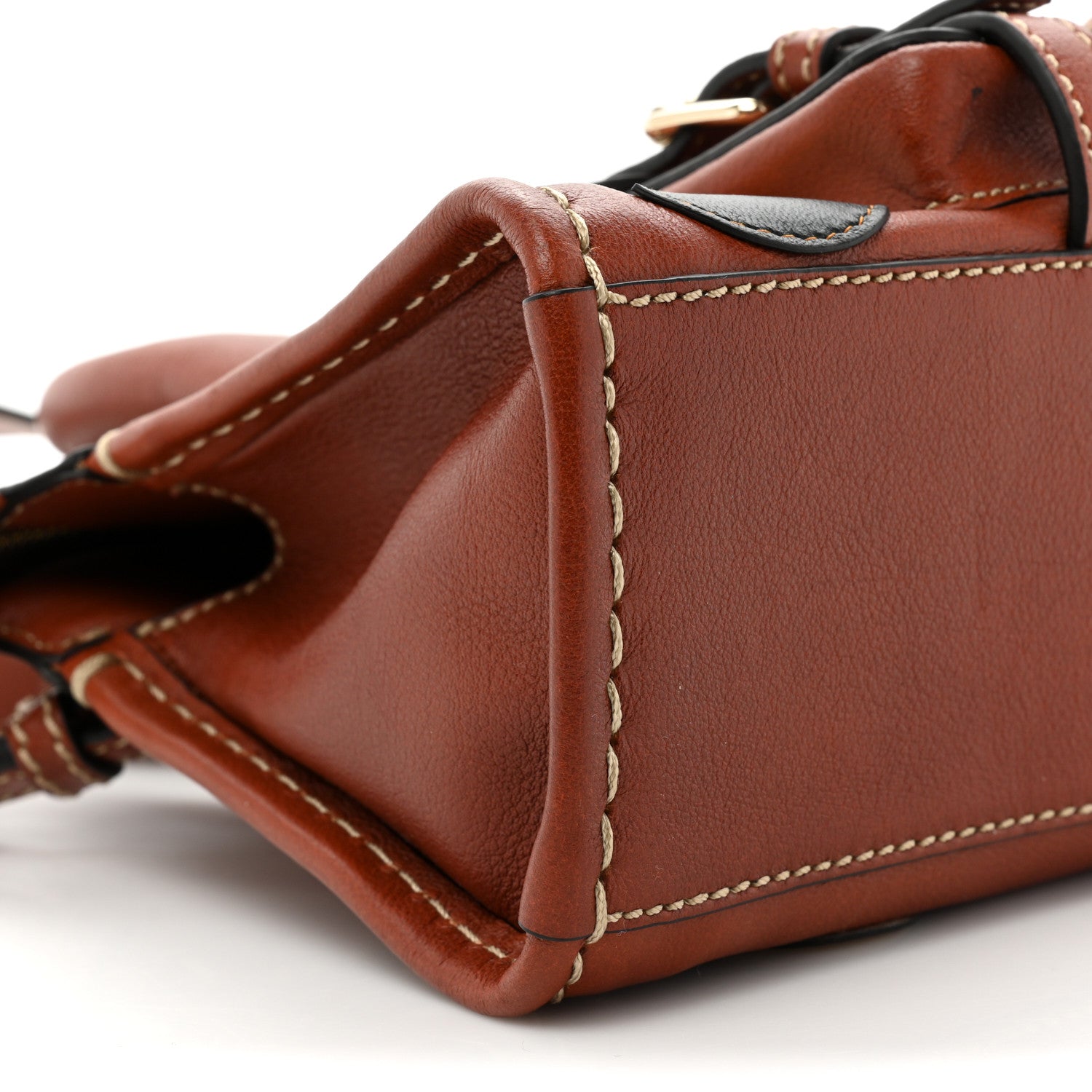 Chloe Buffalo Scallop Patchwork Mini Edith Sepia Brown 8 of 9