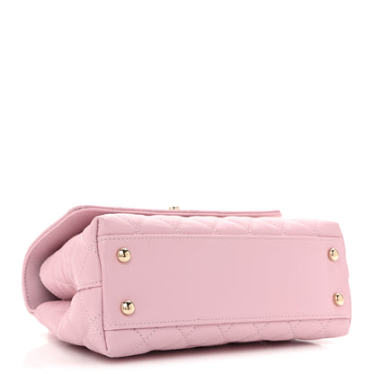 Chanel Caviar Quilted Mini Coco Handle Flap Light Pink 4 of 10