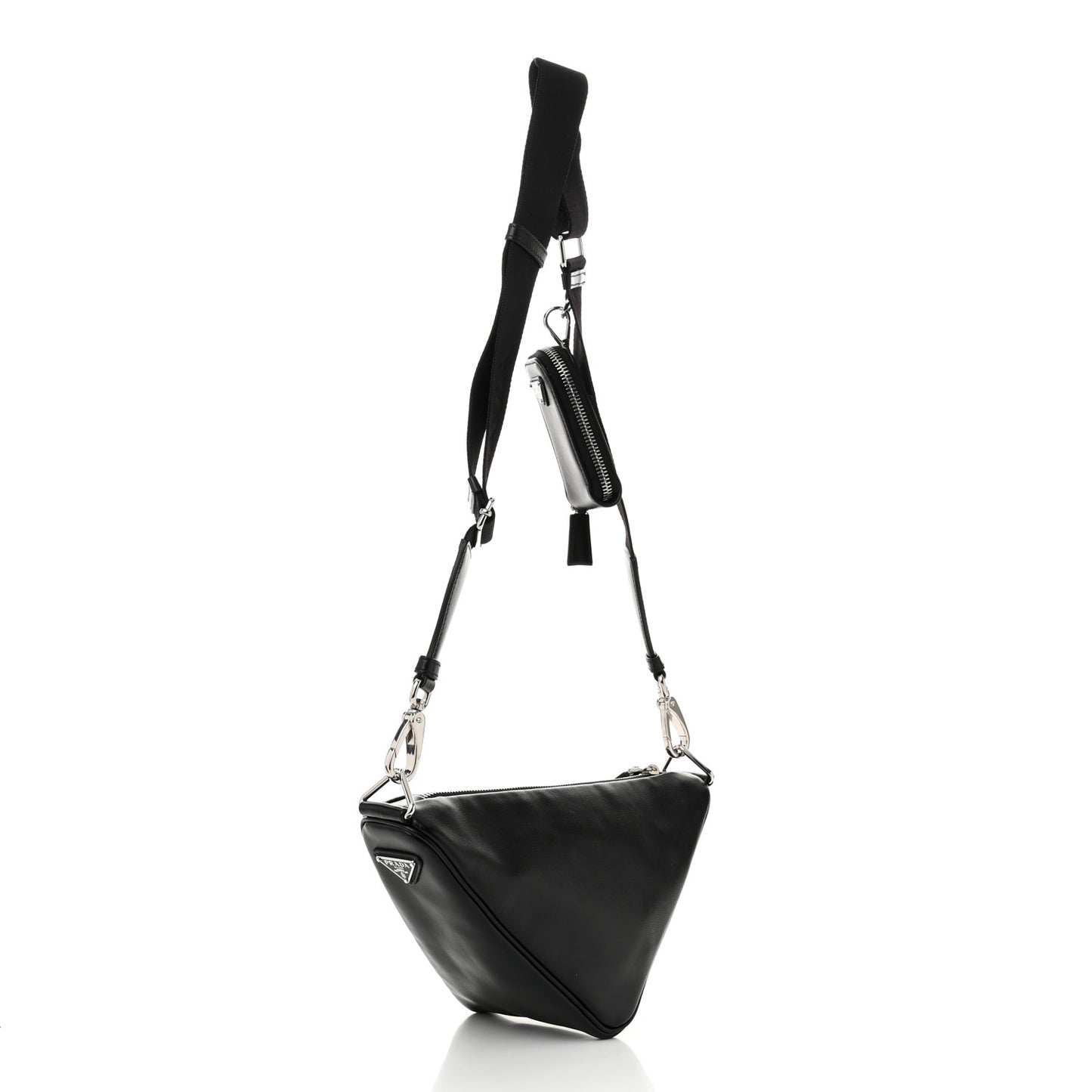 Grace Lux Triangle Shoulder Bag Black
