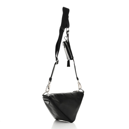 Prada Grace Lux Triangle Shoulder Bag Black 3 of 10