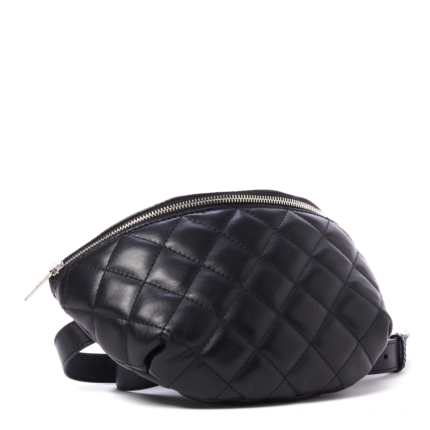 Chanel Calfskin Quilted Waist Belt Bag Black 5 of 10