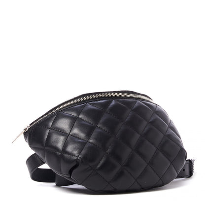Chanel Calfskin Quilted Waist Belt Bag Black 5 of 10