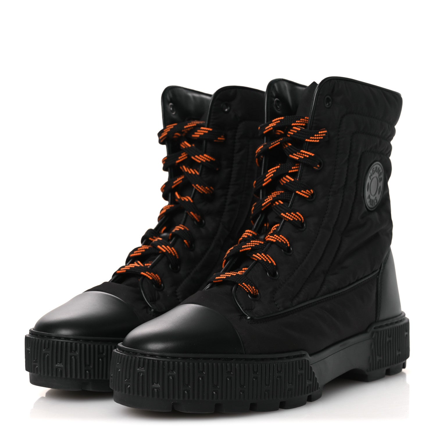 Hermes Calfskin Parachute Fresh Ankle Boots 40.5 Black 3 of 12
