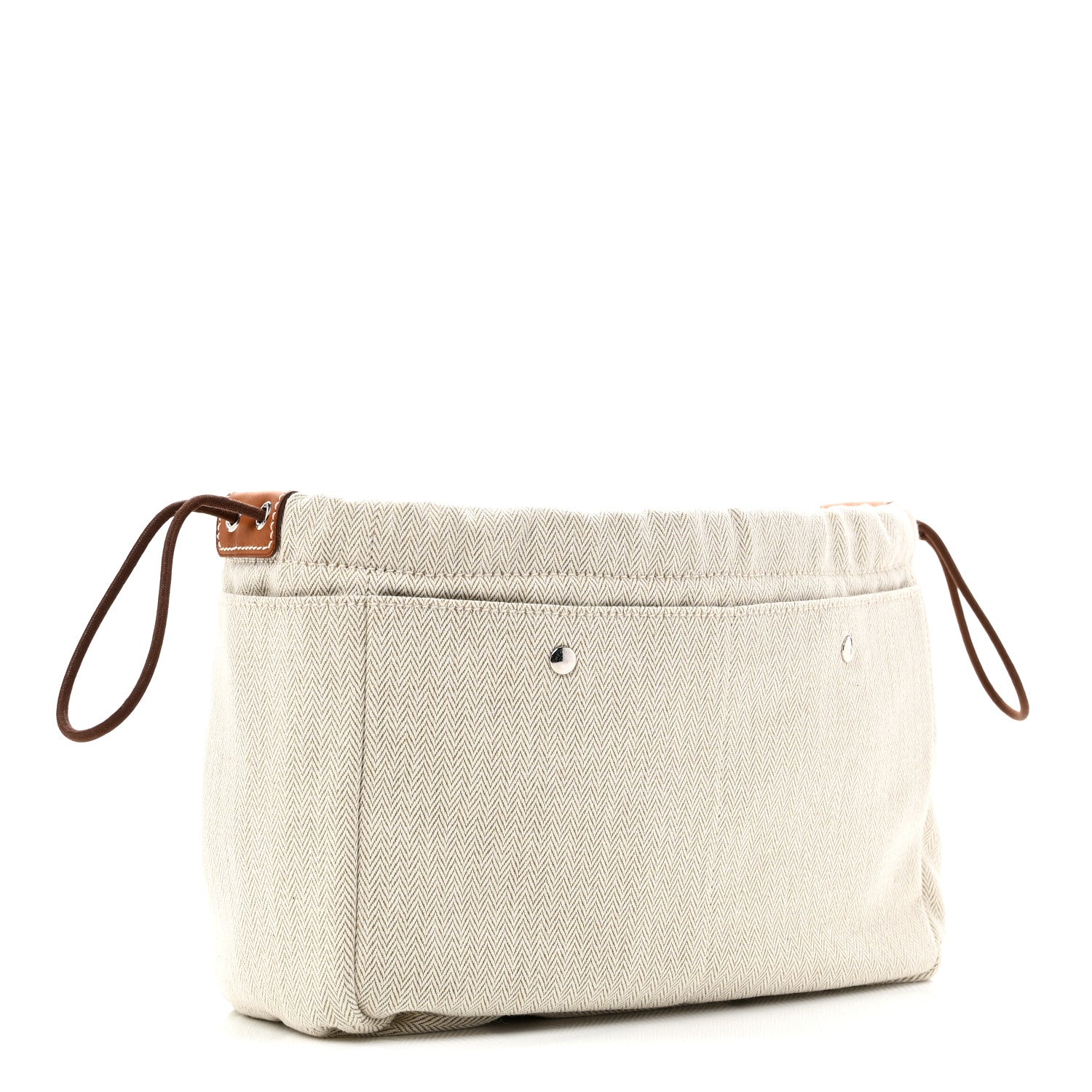 Hermes Canvas Barenia Fourbi 25 MM Pouch Naturel Fauve 3 of 10