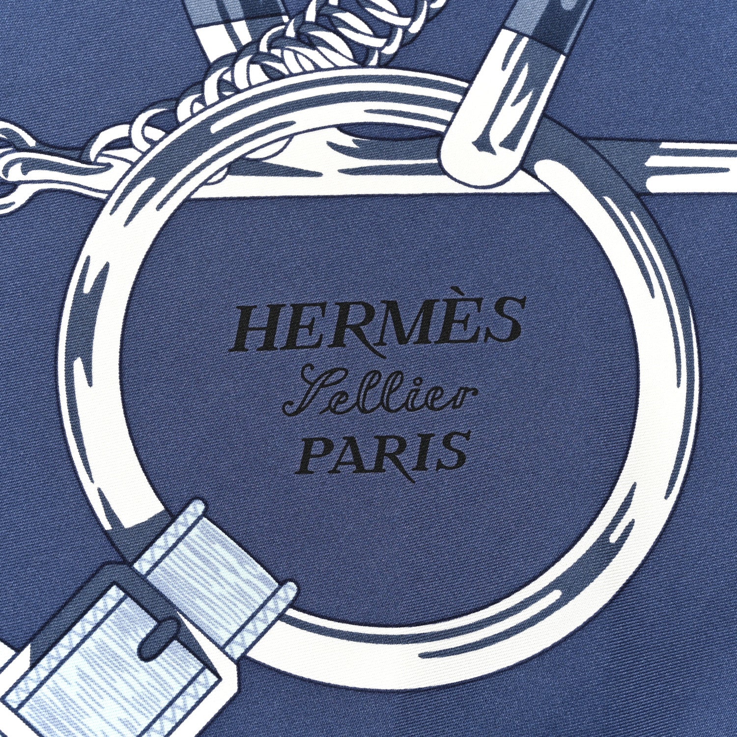 Hermes Silk Eperon D'Or Giant Pointe Triangle Scarf Bleu Ciel Parma 2 of 6