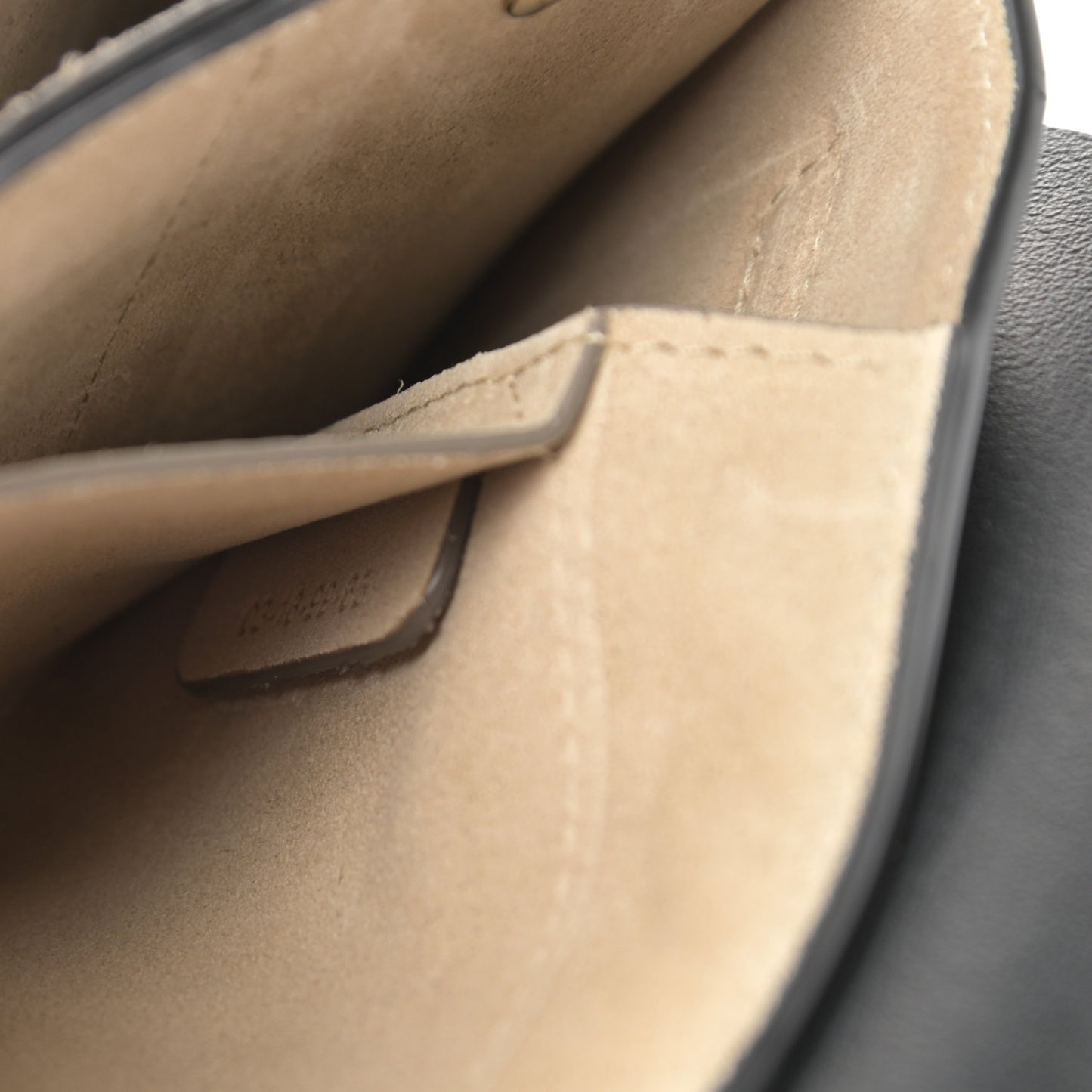 Suede Calfskin Small Faye Shoulder Bag Black