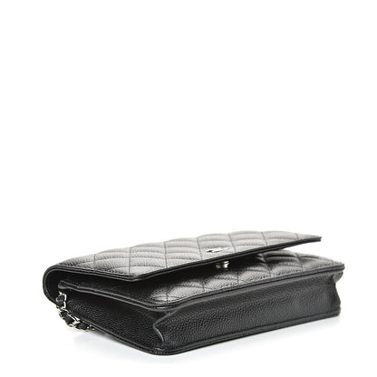 Chanel Caviar Quilted Wallet On Chain WOC Black 3 of 11