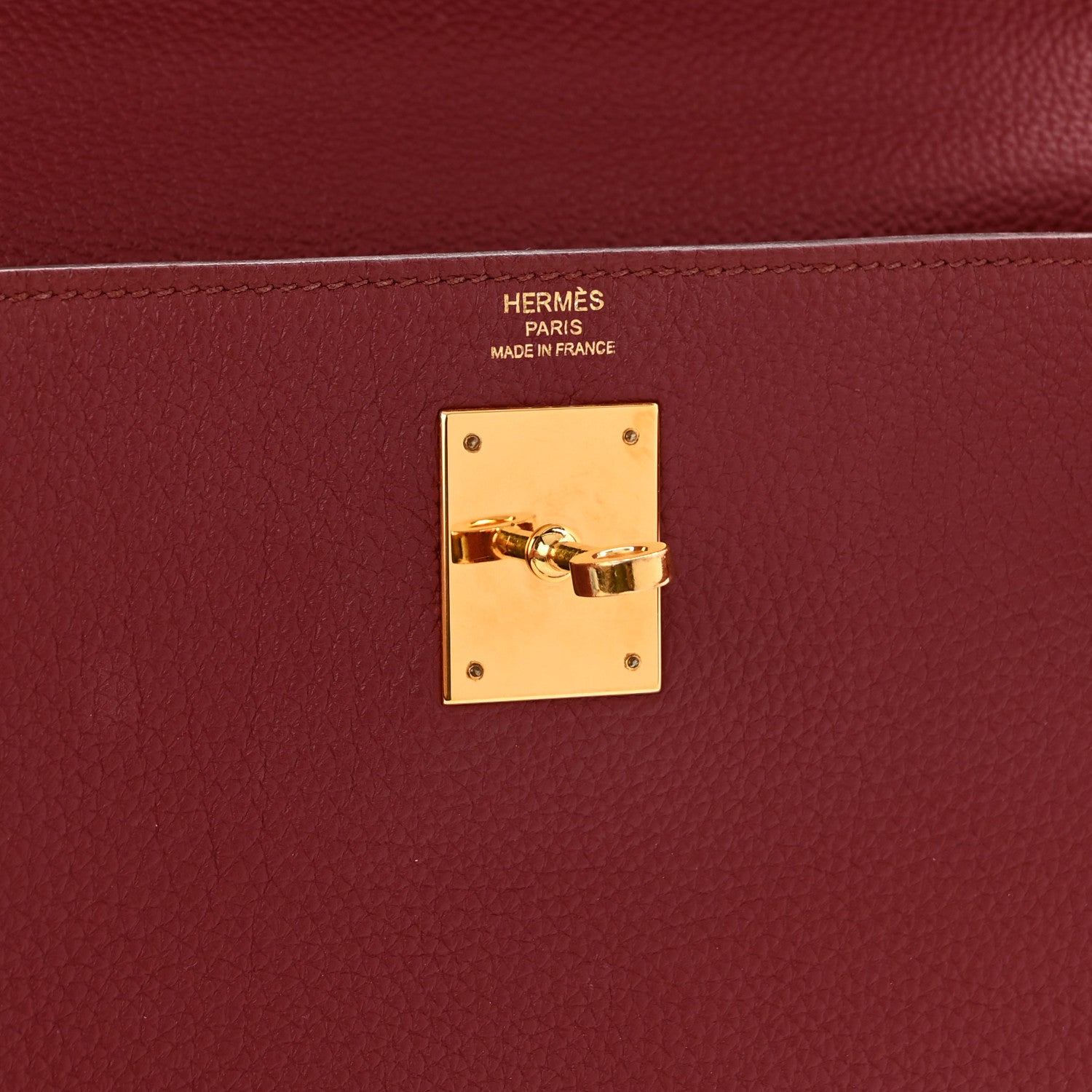 Hermes Togo Kelly Retourne 28 Rubis 6 of 16